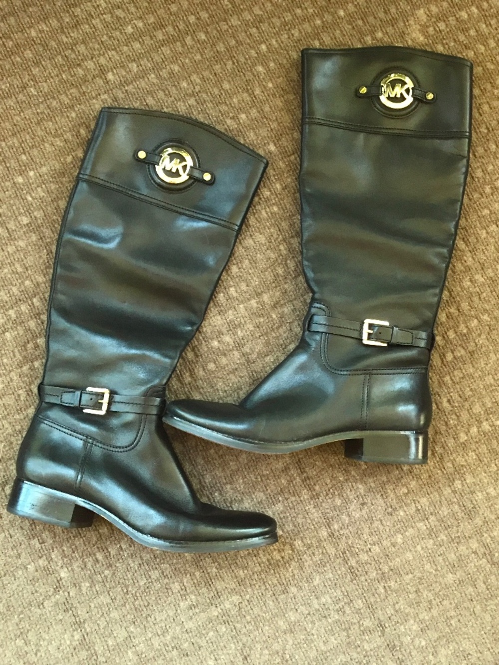 Michael kors black leather “Stockard” equestrian riding black leather boots - Picture 16 of 16